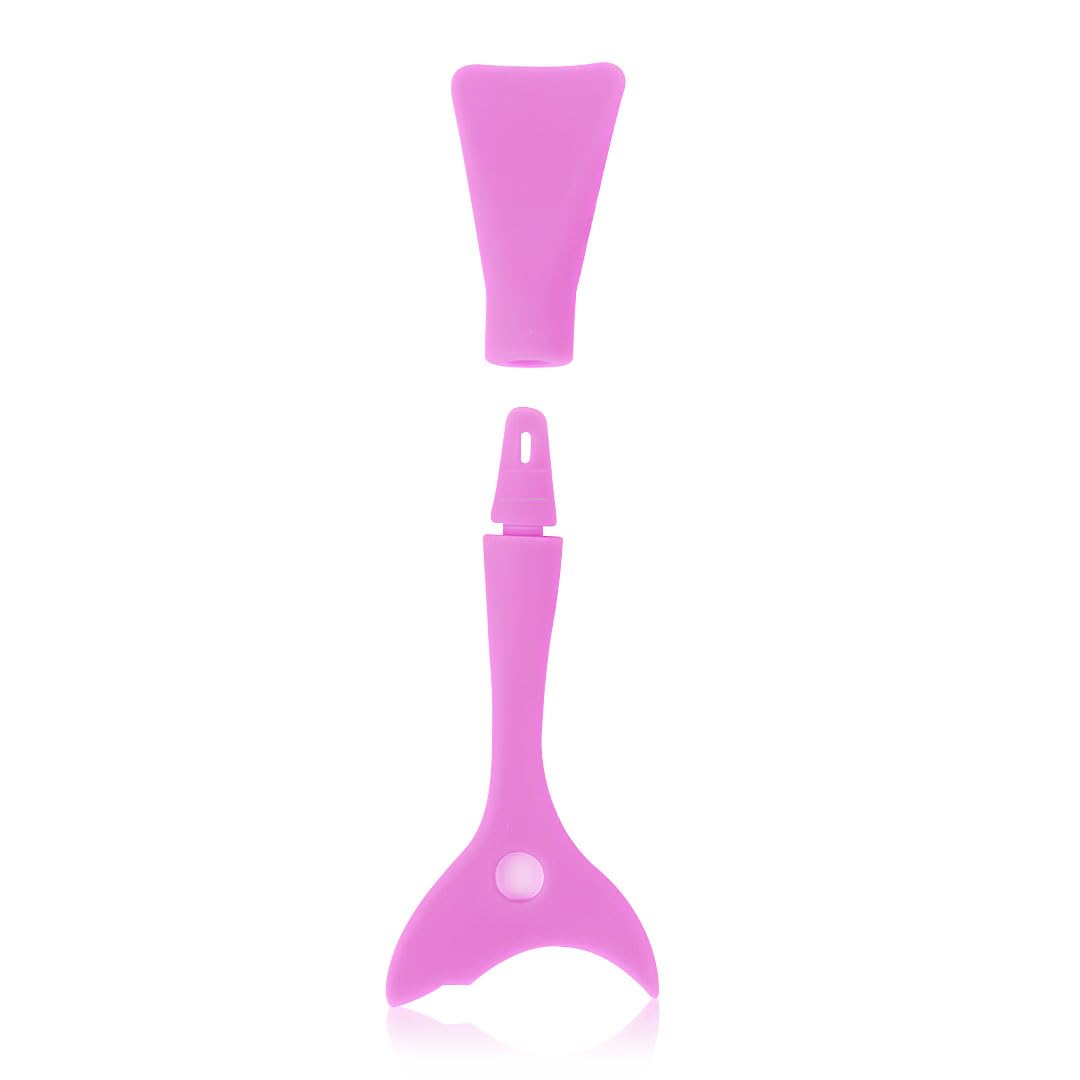 Gleva 4-in-1 Reusable Silicone Mascara Guard & Eyeliner Tape - Upper & Lower Eye Lash Protector, Eyeshadow & Eyebrow Stencil Tool for Beginners (Pink) - Perfect for Makeup Application & Smudge-Free Looks