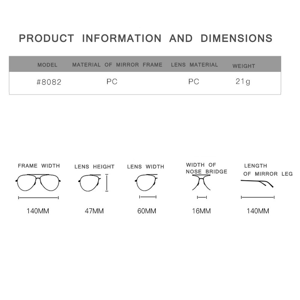 Blue Light Blocking Glasses for Computer & Gaming - MYSNKU Square Lightweight Anti Blue Ray Eyewear (Bright Black) - Reduce Eye Strain for Work, Study & Screen Time