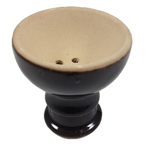 Premium Black Ceramic Hookah Bowl for Smooth Smoking - Durable & Heat Resistant for Shisha & Herbal Blends - Perfect for Home Use, Parties & Relaxation