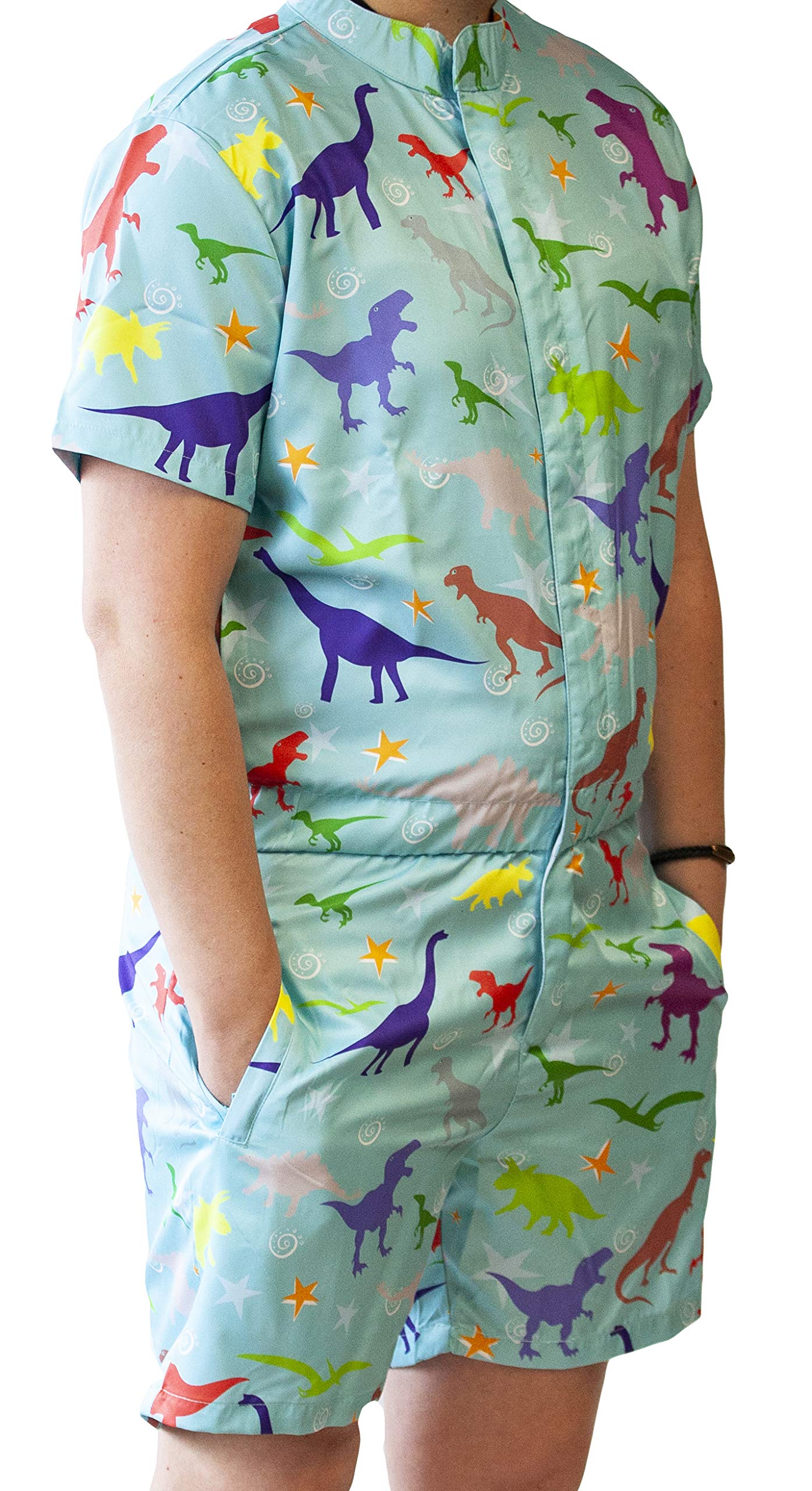 Funny Guy Mugs Men's Romper Jumpsuit - Premium Adult One-Piece with Zippered Pockets for Casual Wear & Costume Parties
