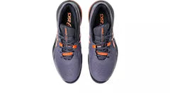 ASICS Men's Gel Resolution X CLAY/PADEL Tennis Shoes - Grayish Purple/Nova Orange - High-Performance Court Shoes for Clay & Padel Courts - Perfect for Competitive Play & Training Sessions