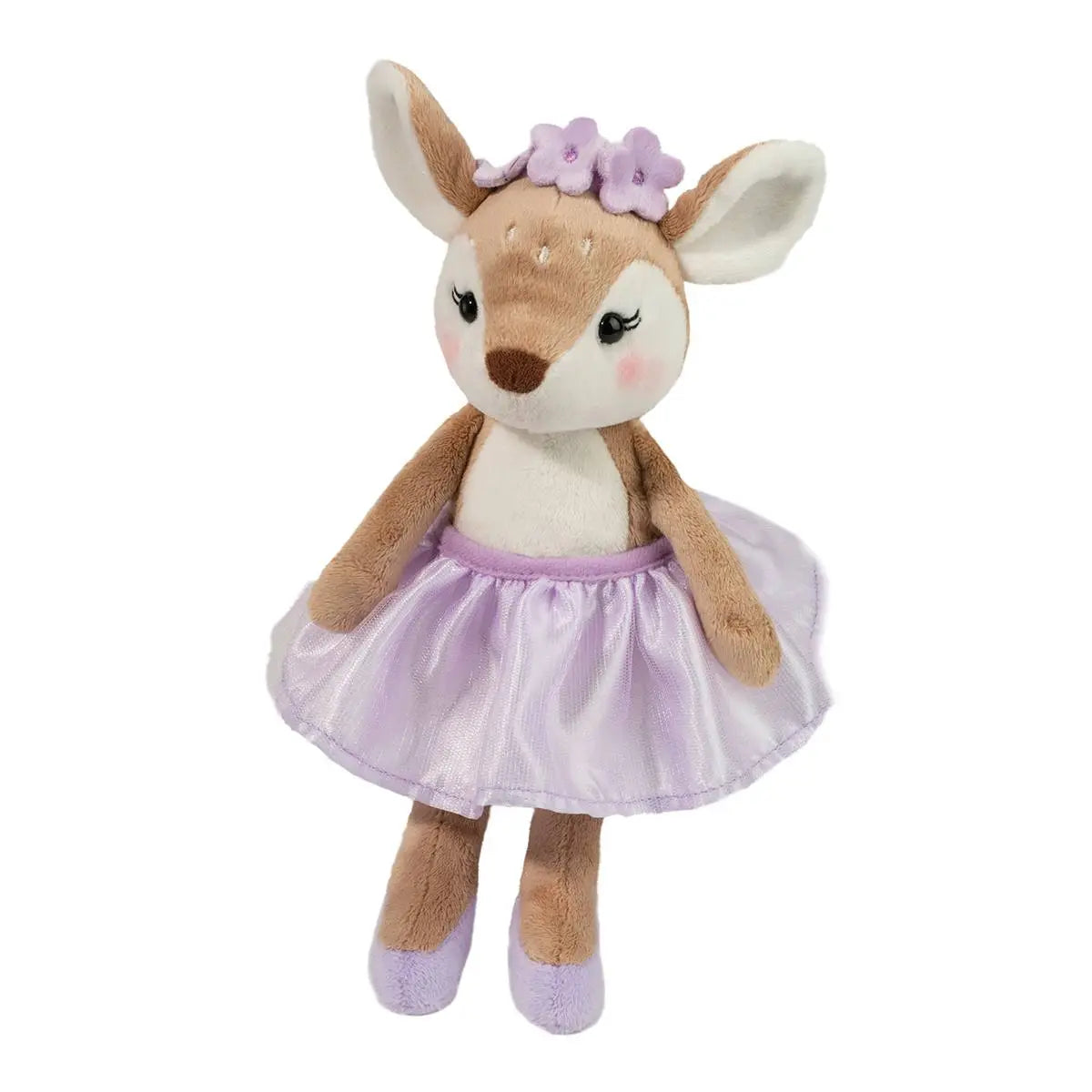 Amalia Ballerina Fawn Plush Stuffed Animal Toy - Soft & Cuddly Brown Deer for Kids, Girls & Boys - Perfect for Bedtime, Nursery Decor & Gift Giving