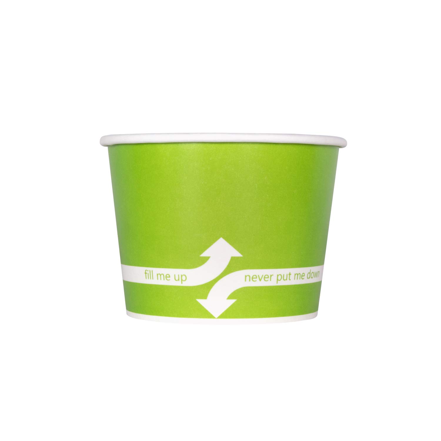 12oz (1000 Count) Eco-Friendly Paper Ice Cream Cups & Soup Bowls - Hot/Cold Food Containers for Ice Cream, Gelato, Yogurt, Soups & Snacks - Perfect for Parties, Catering & Dessert Shops - Green