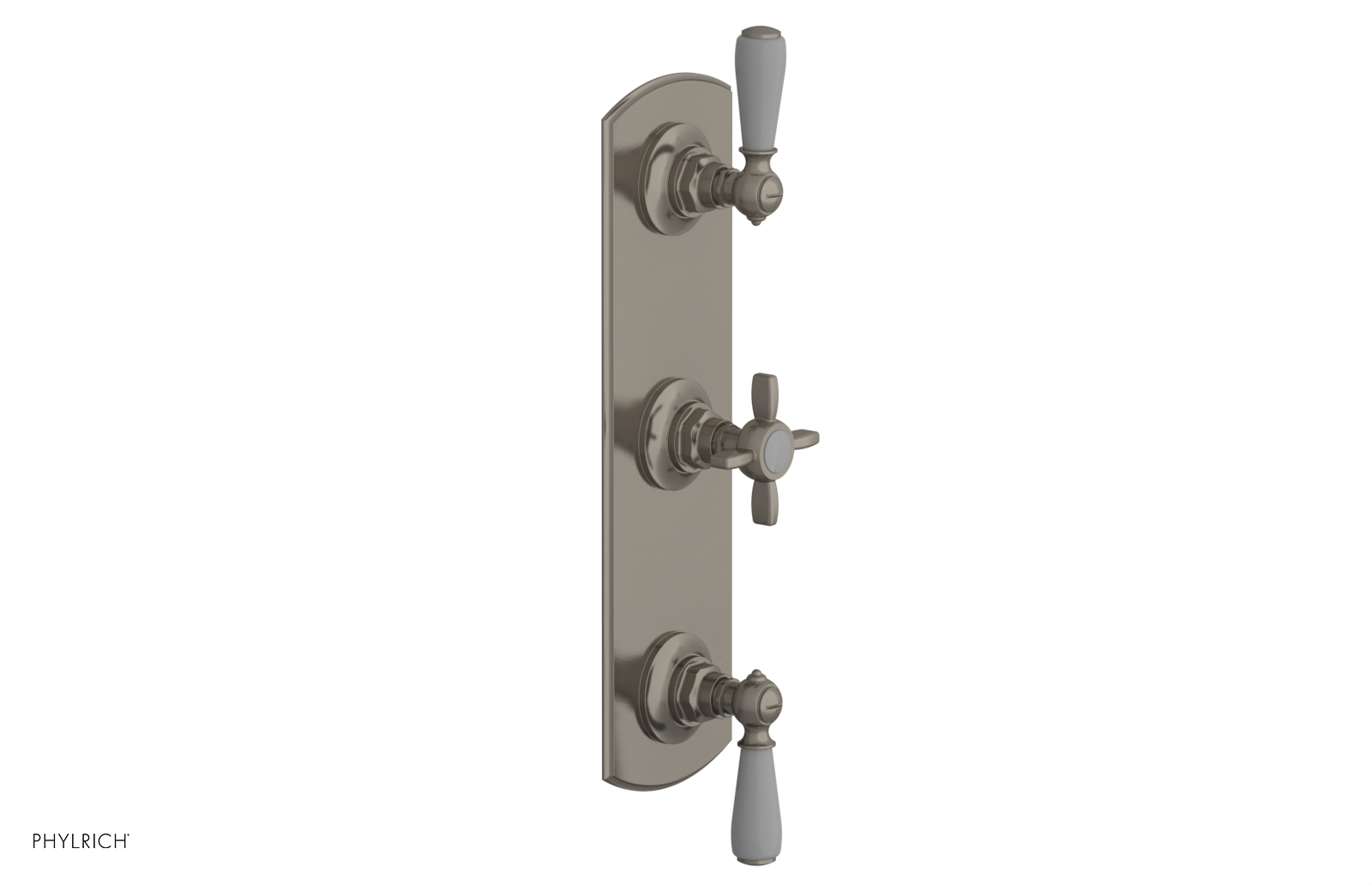 Jamestown Thermostatic Shower Valve with Dual Volume Control - Grey Accents (Model 4-740) for Bathroom & Spa Renovation