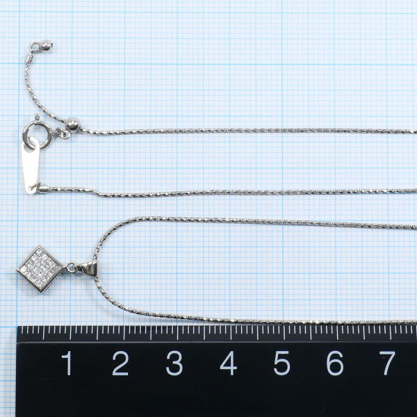 18K White Gold Diamond Necklace for Women - Elegant Pendant Jewelry Gift for Anniversary, Wedding & Special Occasions