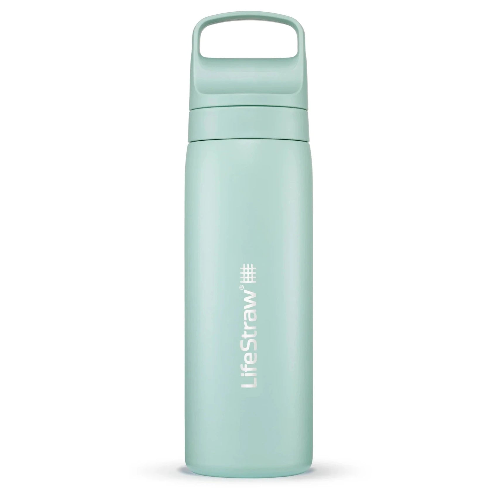 LifeStraw Go 2.0 Stainless Steel Water Filter Bottle - 500ml BPA-Free Portable Water Purifier for Hiking, Camping & Travel - Removes 99.9% of Bacteria & Parasites