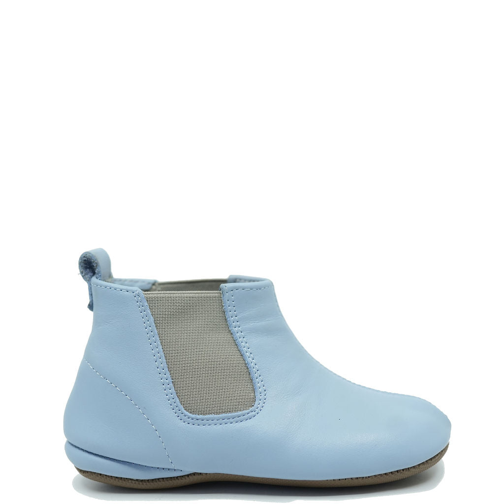 Pepe Sky Blue Elastic Baby Booties - Soft & Comfortable Newborn Shoes for Boys & Girls - Perfect for First Steps, Photo Shoots & Everyday Wear