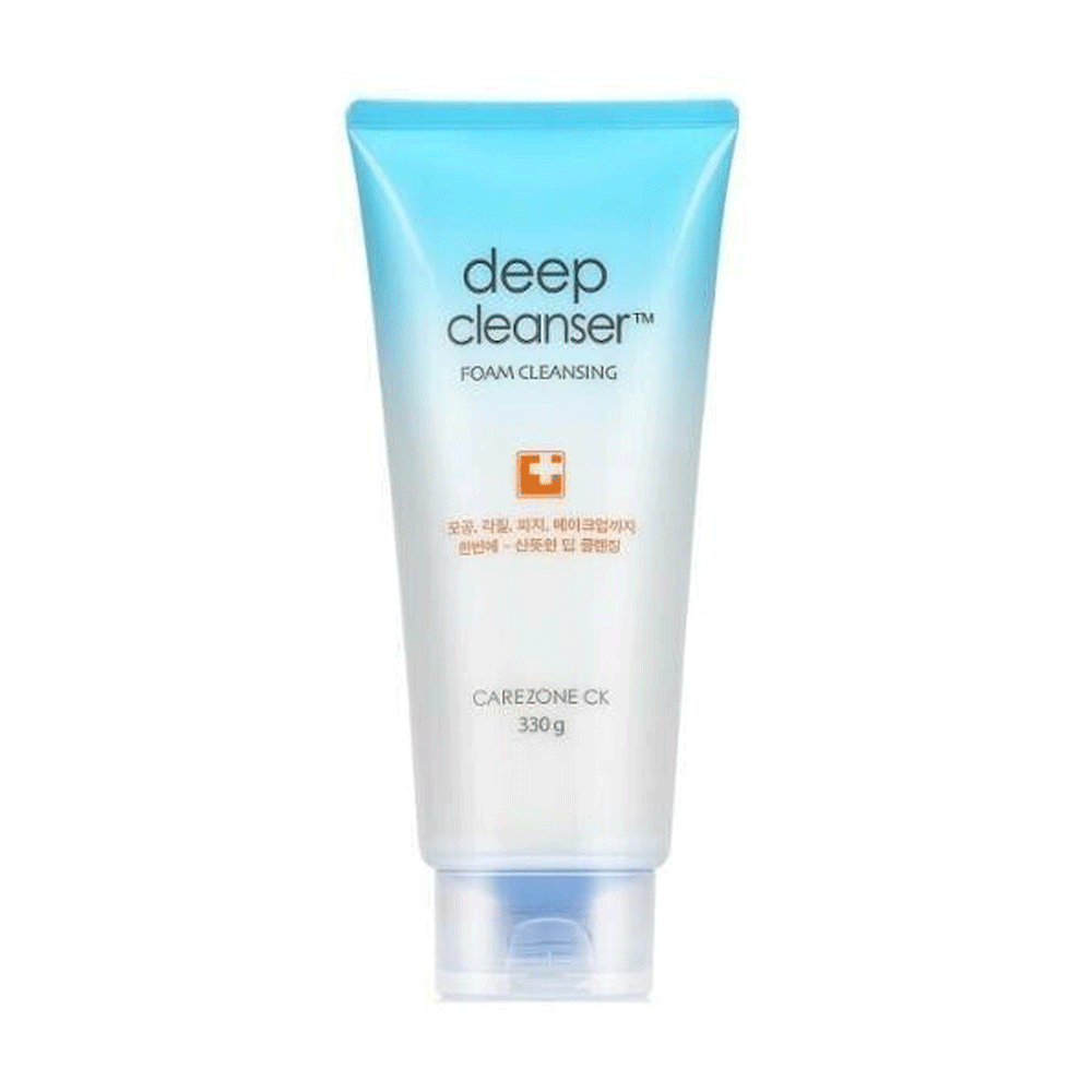 CAREZONE CK Deep Clean Foaming Facial Cleanser 330g - Gentle Exfoliating Face Wash for Oily & Acne-Prone Skin | Daily Skincare Routine & Travel Essential