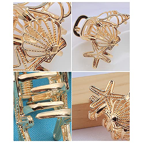Cute Metal Hair Clips for Women - 3PCS Shiny Alloy Barrettes, Dainty Jaw Clips, Creative Styling Hair Accessories | Perfect for School, Work, Parties & Everyday Use