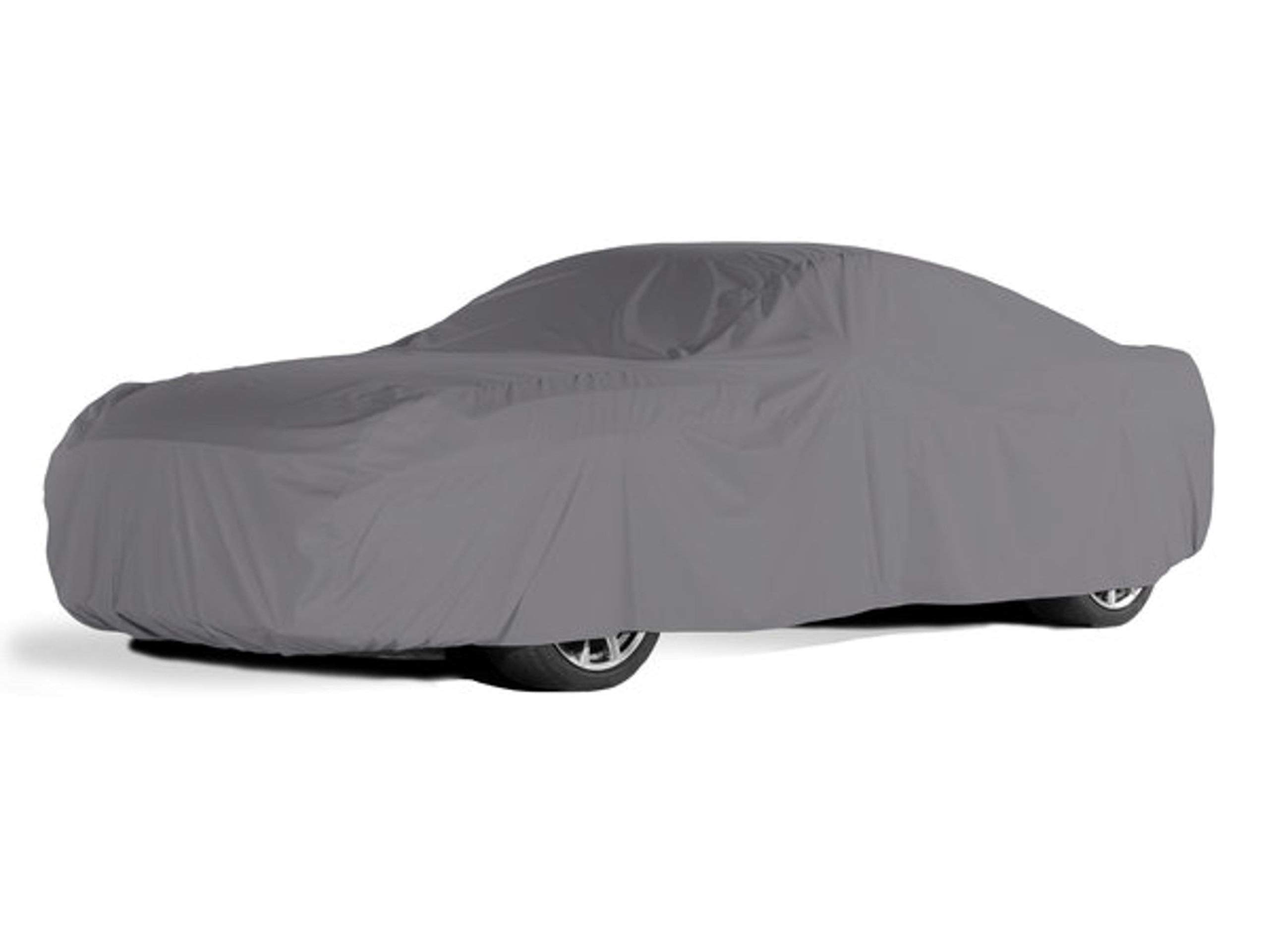 Covermates Contour Fit Car Cover - Lightweight Weatherproof Polyester with Elastic Hem - Universal Vehicle Protection - Charcoal Gray - Perfect for Outdoor Parking, Garage Storage & Travel