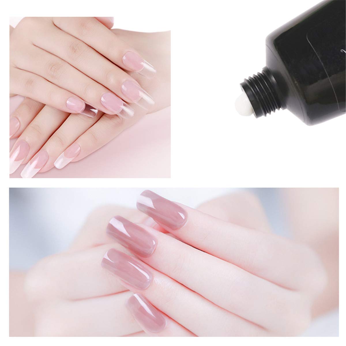 Poly Gel Nail Extension Kit with 3 Colors & UV LED Lamp - Professional Nail Builder for False Tips & Enhancements | Perfect for Salon, Home Manicures & DIY Nail Art