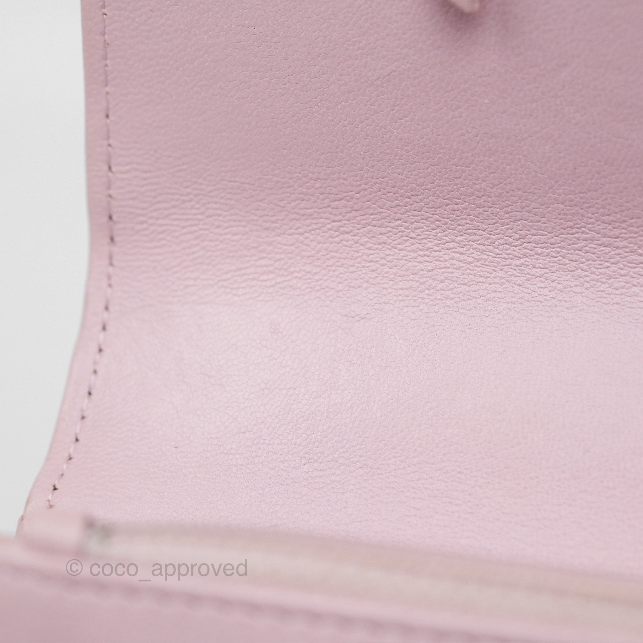 Chanel 19 Wallet on Chain WOC Light Pink Lambskin Mixed Hardware Bag - Luxury Crossbody Purse for Women | Perfect for Date Night, Shopping & Evening Events