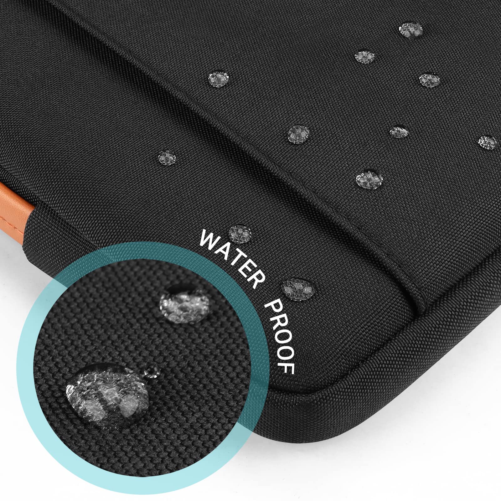 TECOOL 13.3 Inch Laptop Sleeve Case for MacBook Air 13/13.6 (M1 M2 M3 2020-2024) & MacBook Pro 13/14 (M1 M2 M3 M4 2012-2024) - Lightweight Protective Notebook Bag with Soft Lining - Perfect for Work, Travel and School (Black)