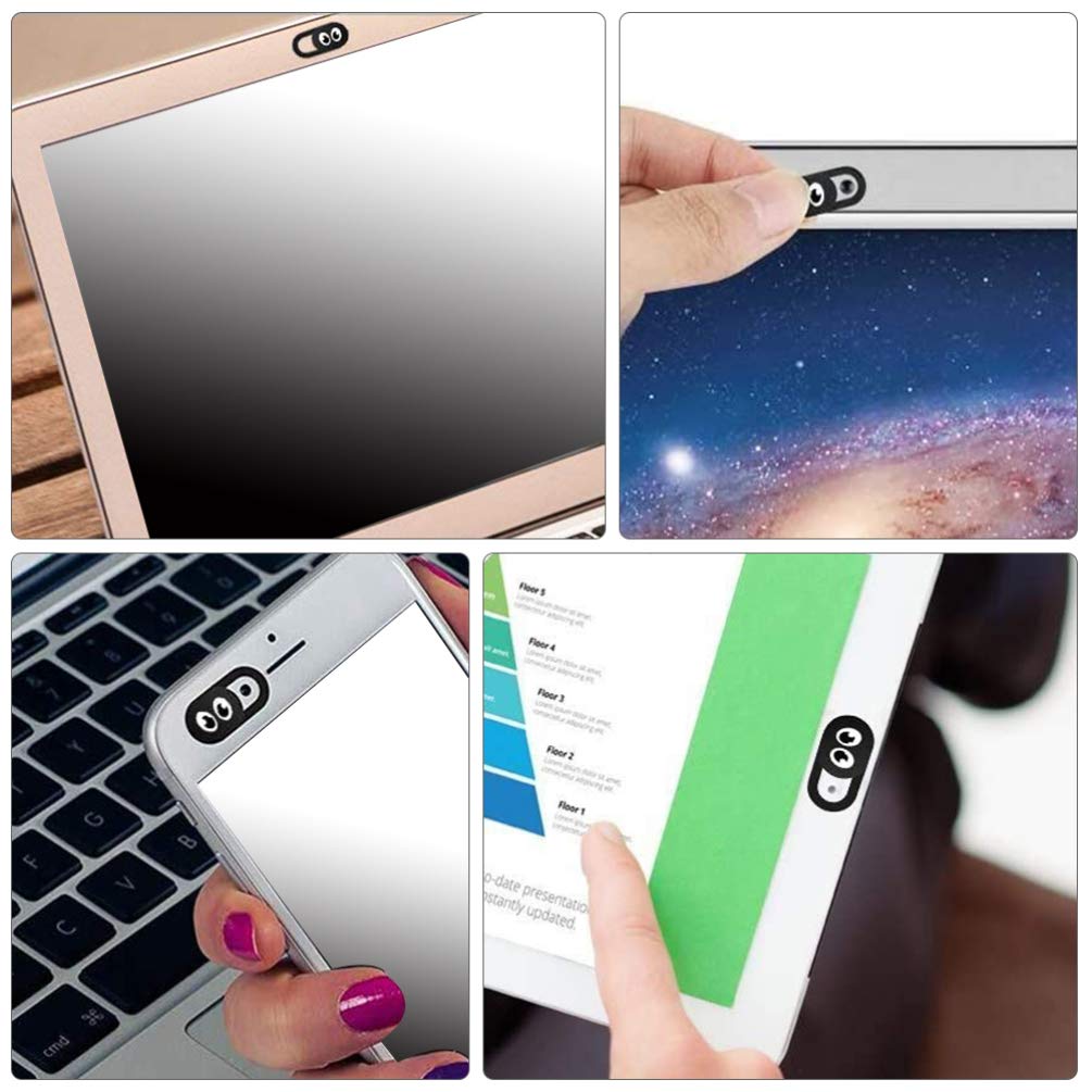 Beaupretty Ultra Thin Laptop Webcam Cover - Slide Blocker for Computer, Tablet, Phone, Desktop - 6pcs Privacy Protector for Video Calls, Online Meetings, and Secure Browsing