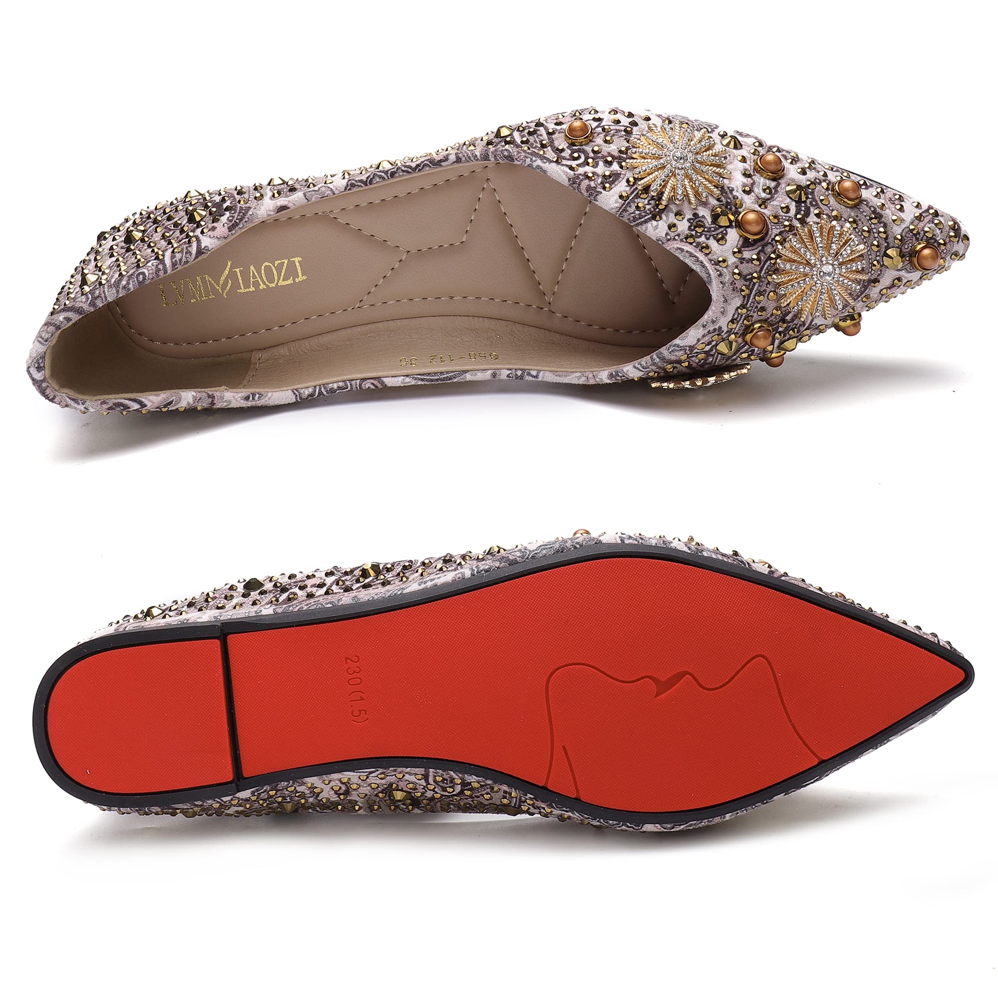 Pointed Toe Flats for Women - Elegant Slip-On Dress Shoes for Wedding, Work & Casual Wear | Comfortable & Stylish Women's Flats for Office, Parties & Everyday Use
