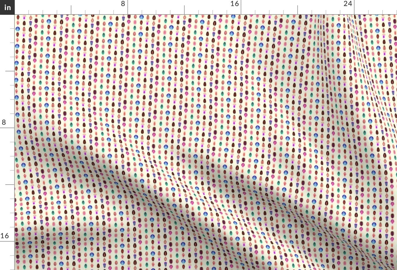 Small Purple Uterus Print Satin Fabric by The Yard - Premium Sewing Material for Apparel, Fashion, Blankets & Home Decor - Perfect for DIY Crafts, Lining, Dresses and Unique Gifts