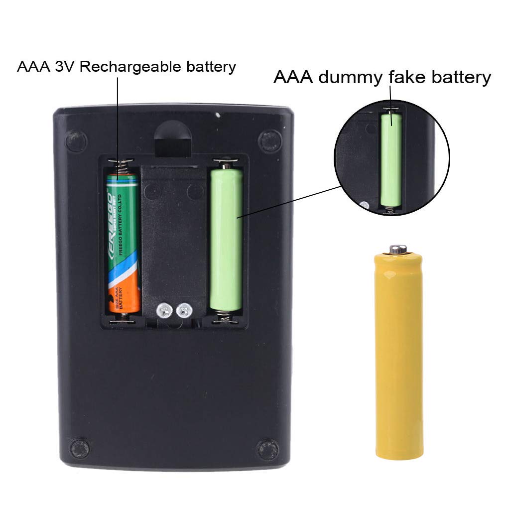 Universal 10440 AAA Dummy Battery Case Shell - Plastic Cylinder Conductor for Rechargeable Batteries - Perfect for Electronics, Flashlights, and DIY Projects