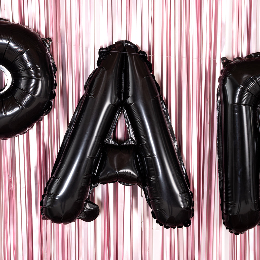 Balloonify Black Mylar Letter A Balloon - 16 Inch Large Foil Alphabet Balloon for Birthday Party Decorations, 1 Count Box - Perfect for Baby Showers, Graduations & Anniversary Celebrations