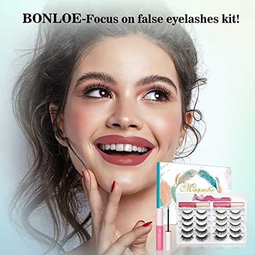 Waterproof 3D Magnetic Eyelashes with Eyeliner Kit - Natural Looking False Lashes for Dramatic Volume - Perfect for Weddings, Parties & Special Occasions