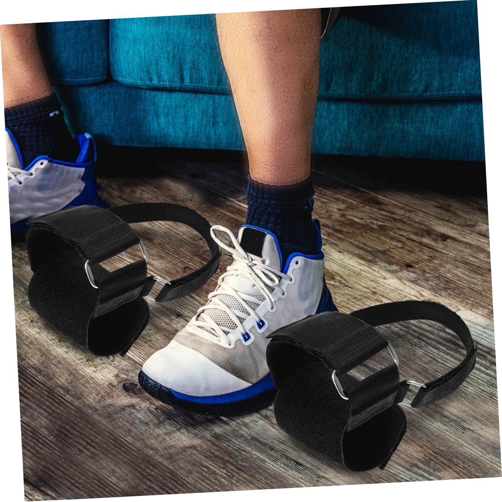 BESPORTBLE Ankle Straps for Leg Workouts - Heavy Duty Dumbbell Attachment for Leg Curl Exercises - Fitness Equipment for Home Gym & Strength Training