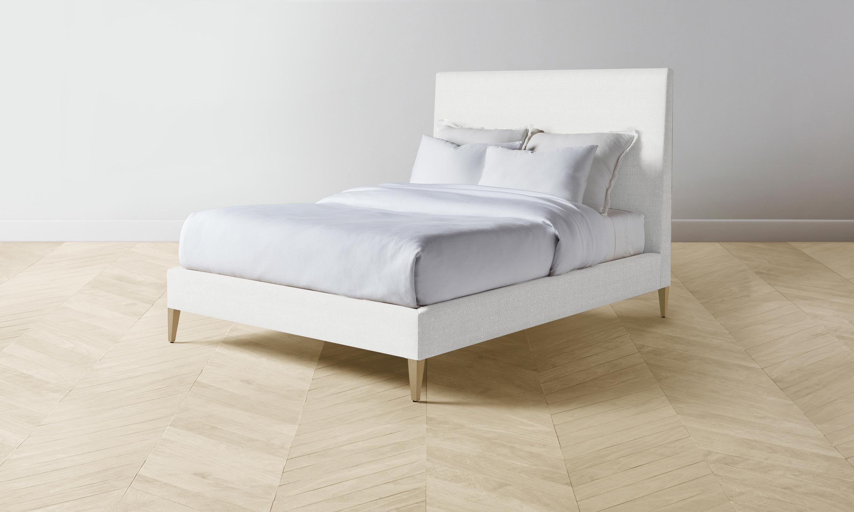 Essex Bed with Performance Bouclé Polar Fabric - Luxurious Comfort for Modern Bedrooms | Perfect for Master Suites, Guest Rooms & Cozy Retreats