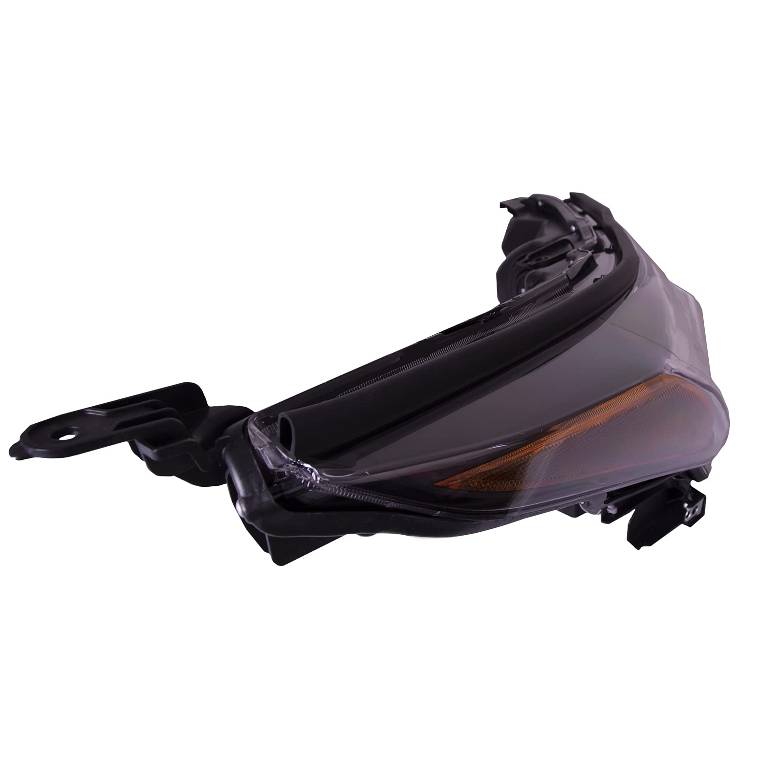 PERDE Black Housing Clear Lens Headlights Set for Toyota Highlander 2014-2016 - Upgrade Your Night Driving Safety & Style