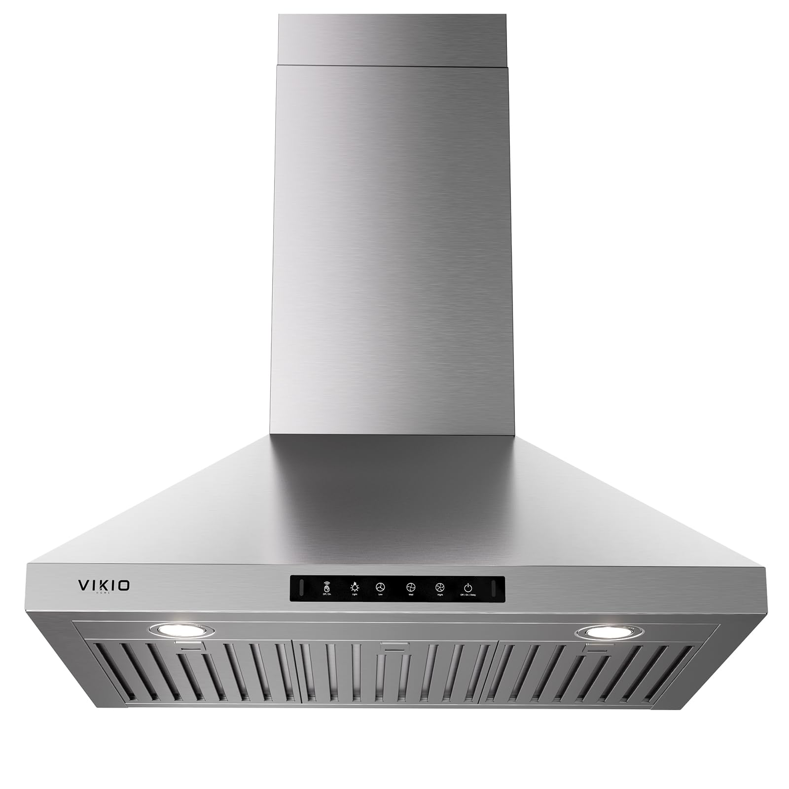 30 Inch Stainless Steel Wall Mount Range Hood - 900 CFM Ductless/Ducted Convertible Kitchen Vent Hood with 3-Speed Gesture & Touch Control, Permanent Baffle Filters - Perfect for Modern Kitchens & Open Concept Homes