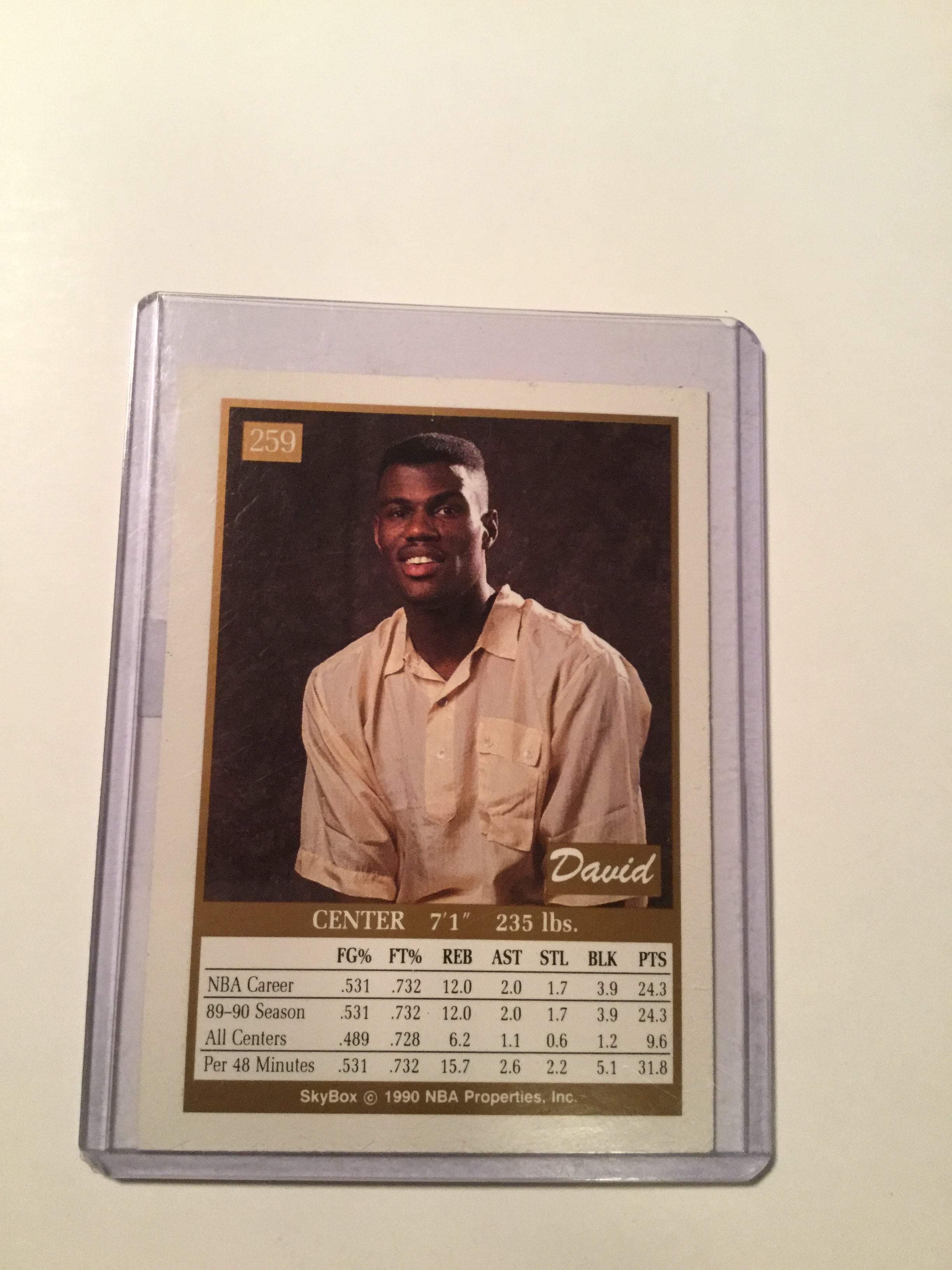 David Robinson Skybox Rare Prototype NBA Basketball Trading Card - Perfect for Collectors, Fans & Investment
