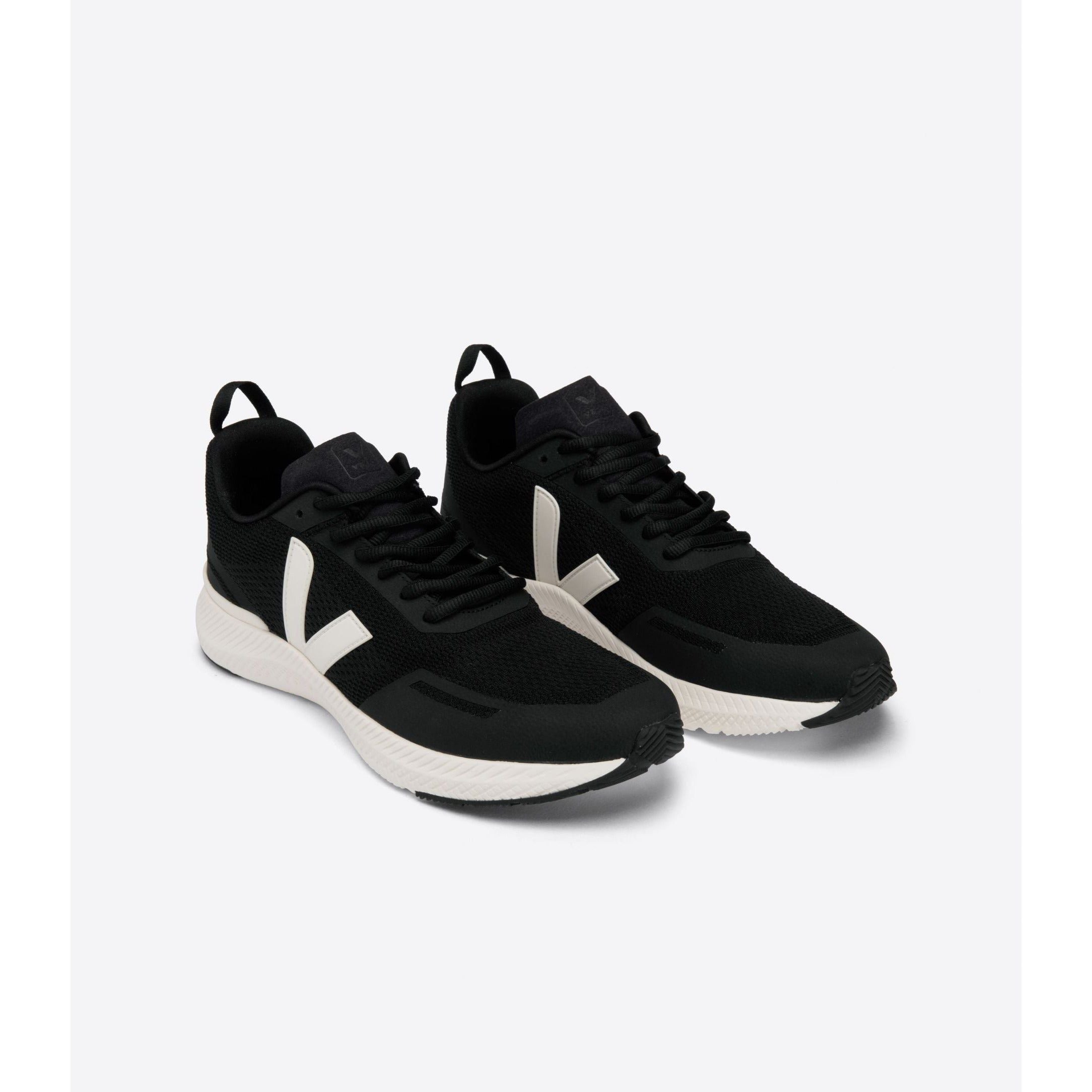 Veja Women's Impala Engineered Mesh Sneakers in Black Cream | Vegan Eco-Friendly Running Shoes for Women | Perfect for Gym, Workout & Casual Wear