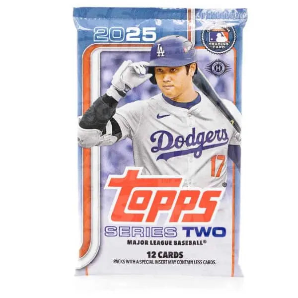 2025 Topps Series 2 Baseball Hobby Pack - Single Pack | Authentic MLB Trading Cards for Collectors | Perfect for Sports Memorabilia Collections & Fantasy Baseball Enthusiasts