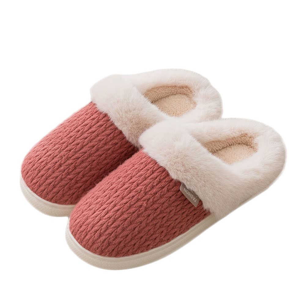 Cozy Women's Winter Slippers - Thick Fluffy Fur Indoor House Shoes with Fleece Lining for Warmth & Comfort - Perfect for Bedroom, Lounge & Home Use