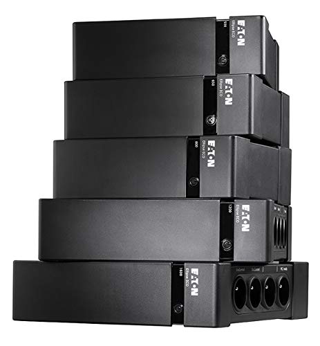 Eaton Ellipse ECO 800 USB FR - 800VA Offline UPS with 4 French Outlets, Surge Protection & Battery Backup - USB Interface (Cable Included) - Black - Ideal for Home Office, PC, Router & Network Equipment Protection