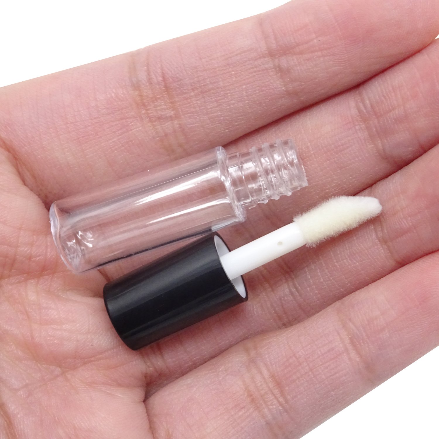 Honbay 10PCS 1.2ml Mini Refillable Clear Empty Lip Gloss Containers - Travel Size Lip Gloss Bottles & Tubes for DIY Lipstick Samples, Lip Balms - Perfect for Makeup Artists, Beauty Salons and Personal Cosmetic Storage