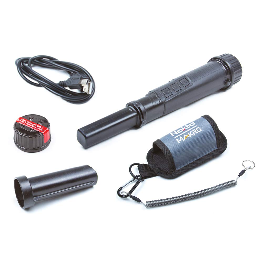 Nokta PulseDive Waterproof Pinpointer Metal Detector with Wireless Module - 3 kHz Frequency for Treasure Hunting, Beach Searching & Outdoor Adventures