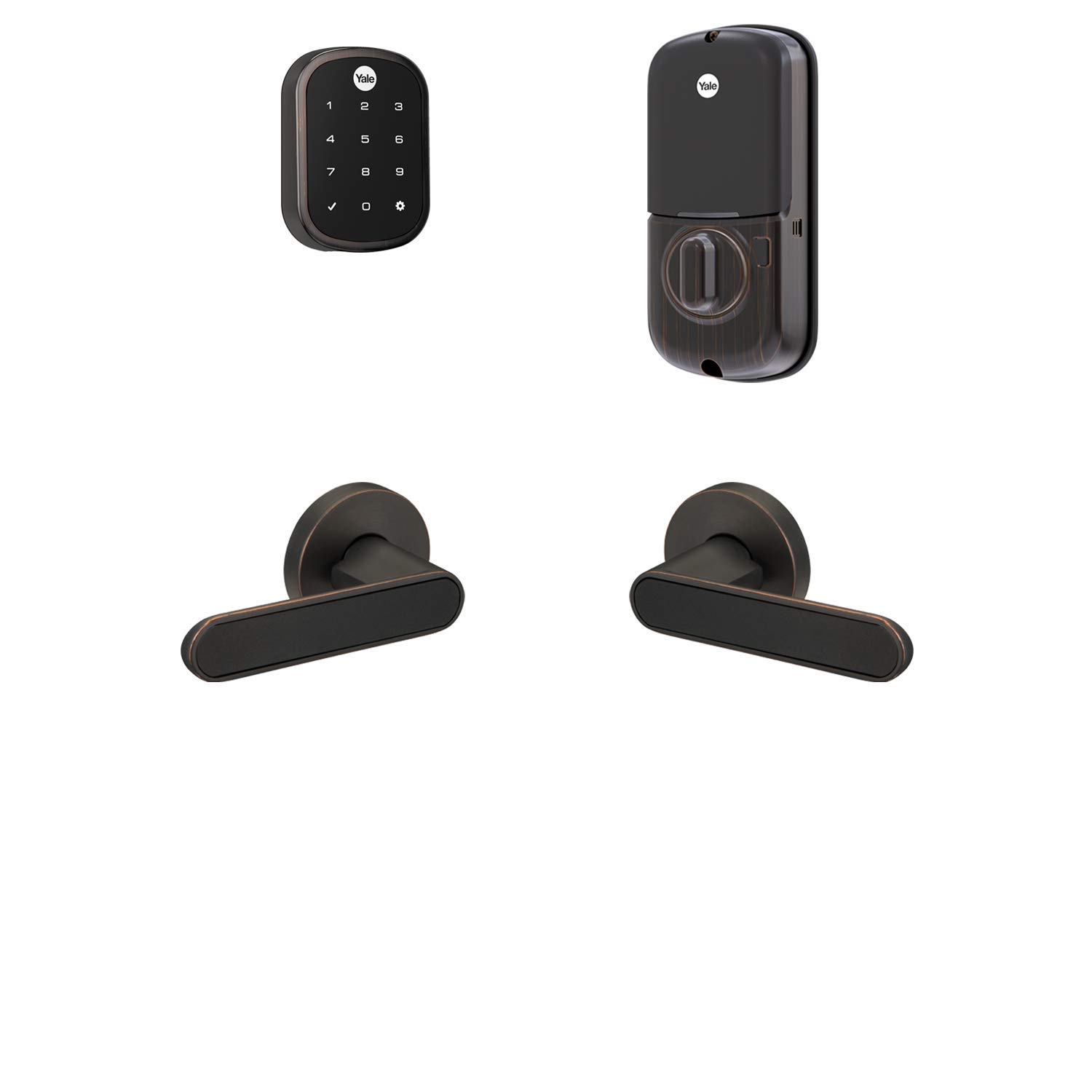 Yale Assure Lock SL - Wi-Fi Smart Lock with Kincaid BK Lever | Compatible with Yale Access App, Alexa, Google Assistant, HomeKit, Philips Hue & SmartThings | Oil Rubbed Bronze Finish | Secure Your Home, Office or Vacation Property