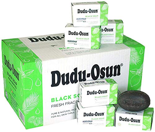 TROPICAL NATURAL Dudu Osun Black Soap - 31.74oz Organic African Cleansing Bar for Acne, Eczema & Dark Spots | Deep Cleansing Face & Body Soap for Sensitive Skin | Perfect for Daily Skincare Routine & Spa Treatments
