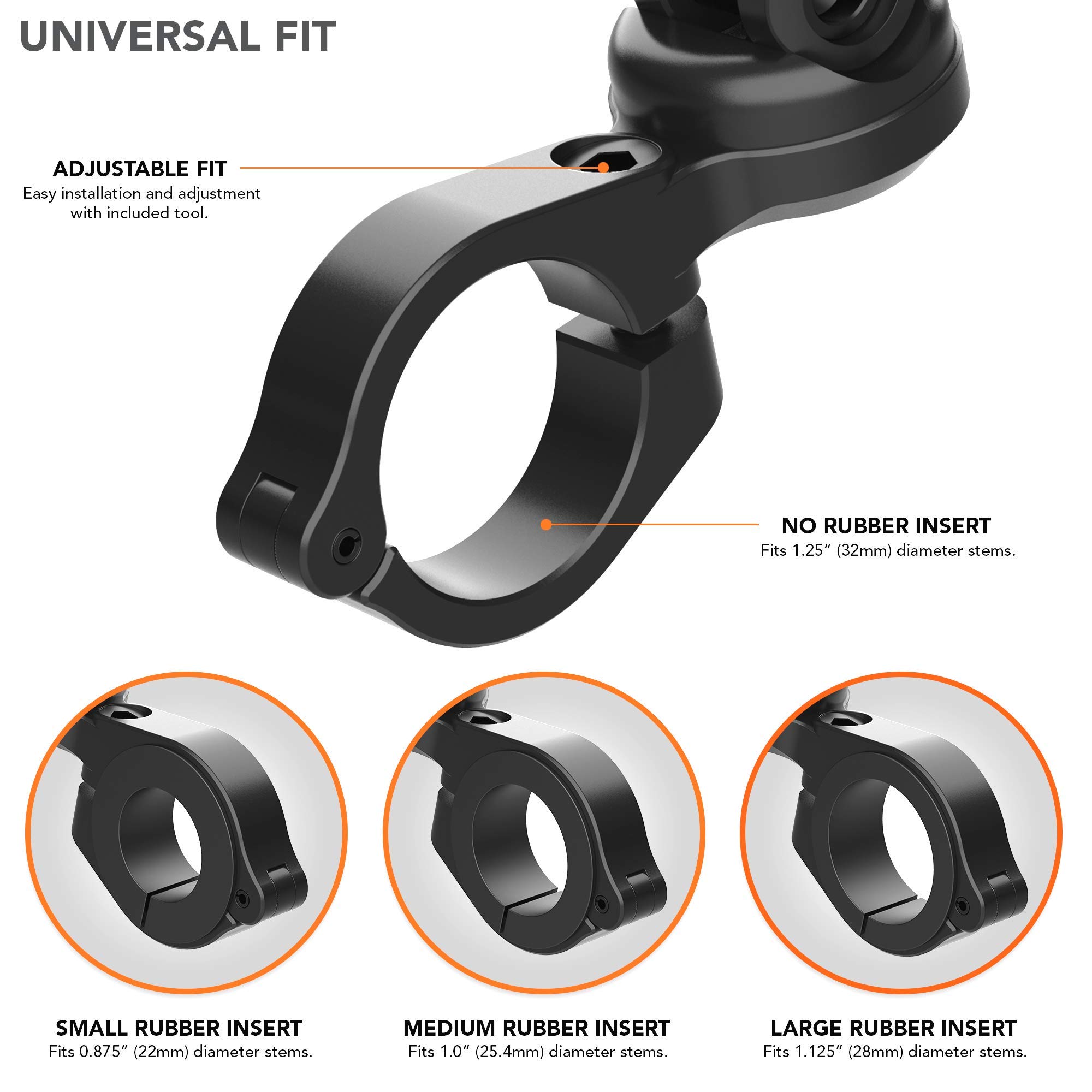 Rokform iPhone 12 Pro Max Crystal Case & Motorcycle Handlebar Mount - Durable Protection & Secure Riding Phone Holder for Adventure & Commuting
