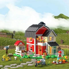 Iambrick 40202 Ranch Cottage Building Blocks Set - Creative DIY Toy for Kids & Adults - Perfect for Home Decor, Gift Giving & Educational Play