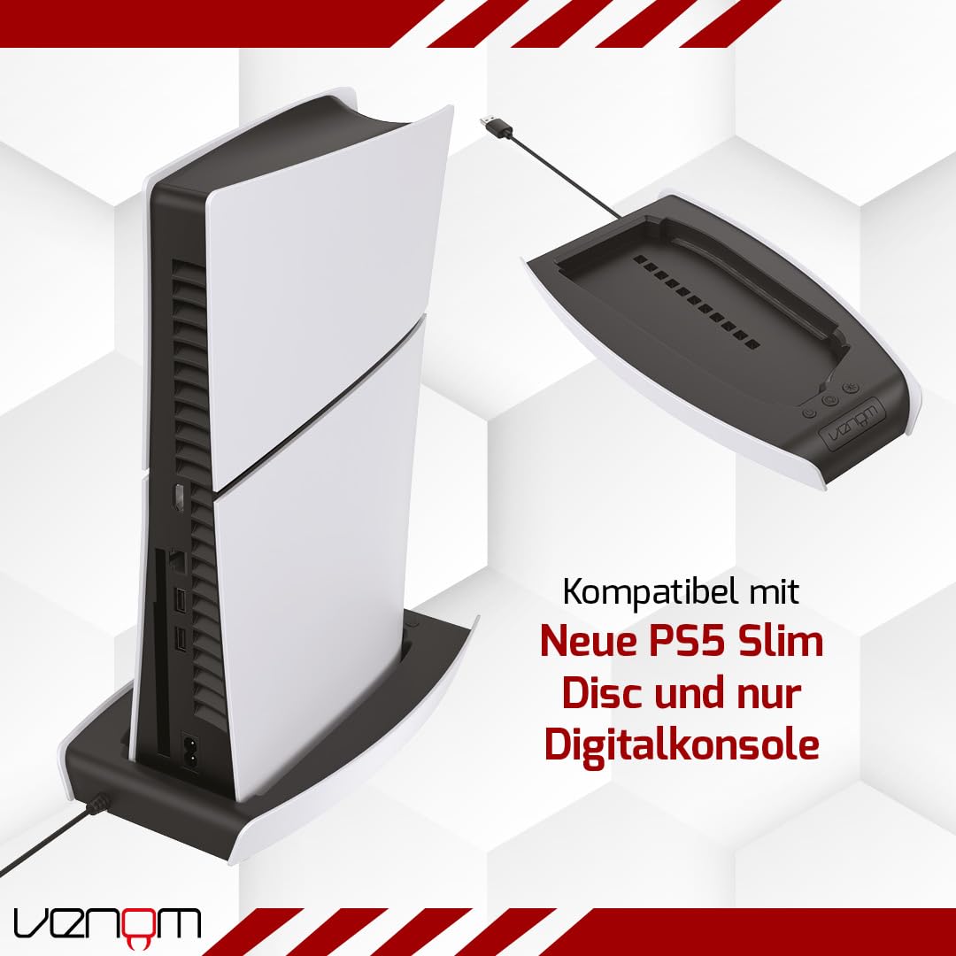 Venom LED Illuminated Console Stand for PS5 Slim – Premium Gaming Accessory for Enhanced Setup & Display