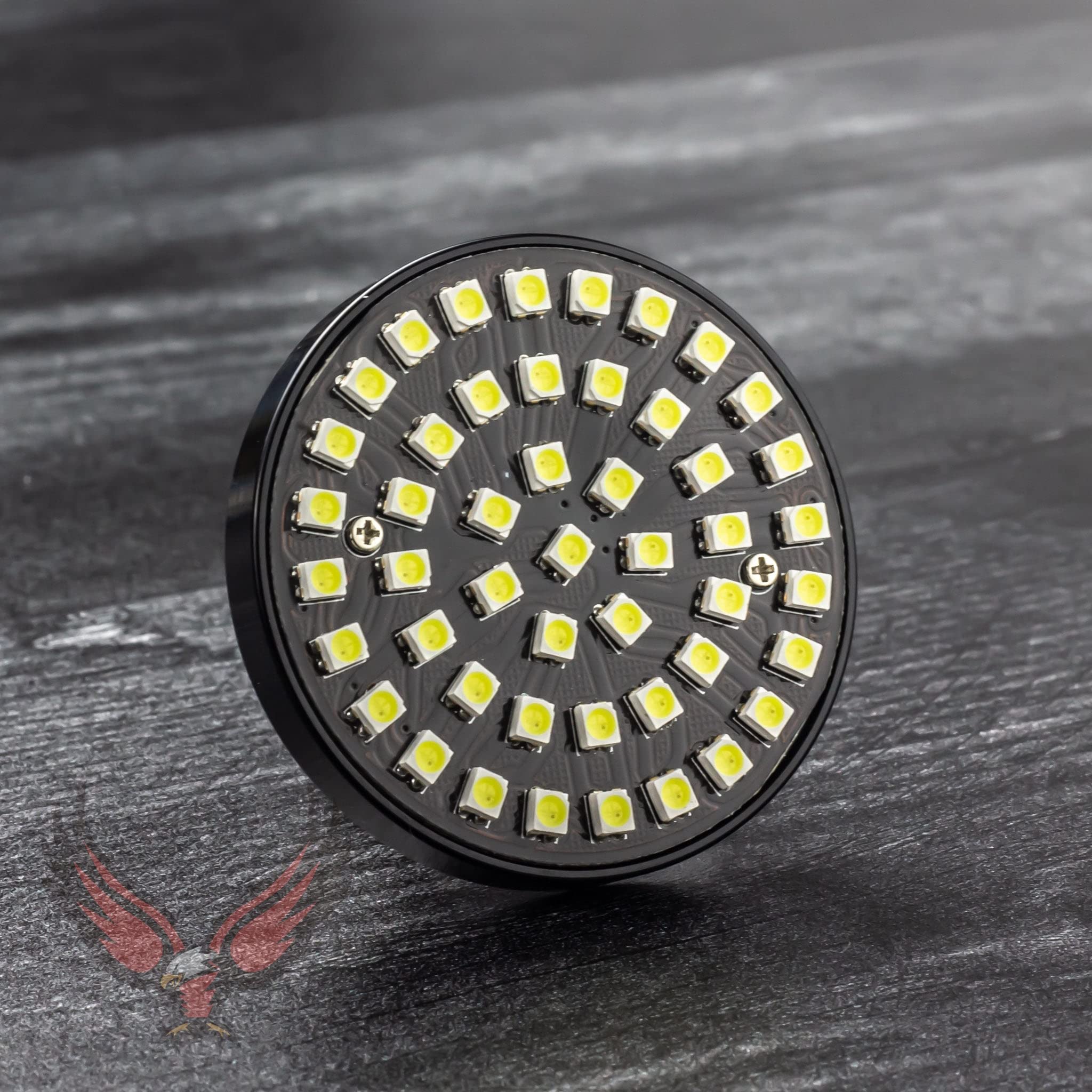 **2 Inch LED Turn Signals with White Running Lights for Harley Davidson Motorcycles - Eagle Lights SUNBURST - Perfect for Daytime Visibility & Night Riding Safety**
