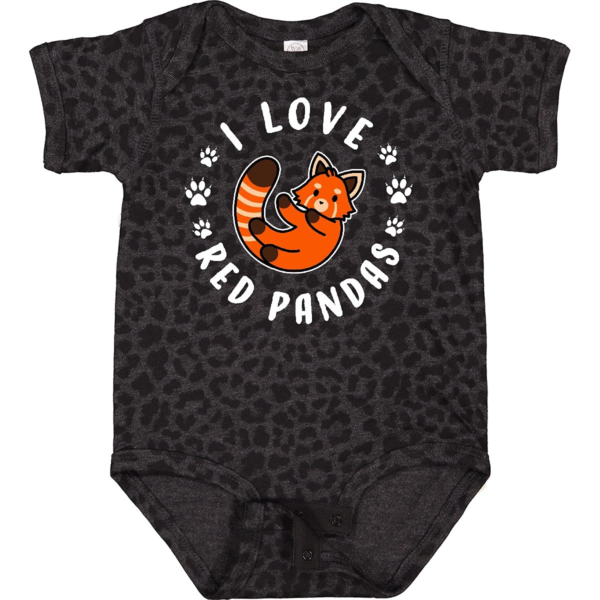 Inktastic I Love Red Pandas Baby Bodysuit - Cute Animal Print Onesie for Newborns & Infants - Perfect for Playtime, Photo Shoots & Gifts