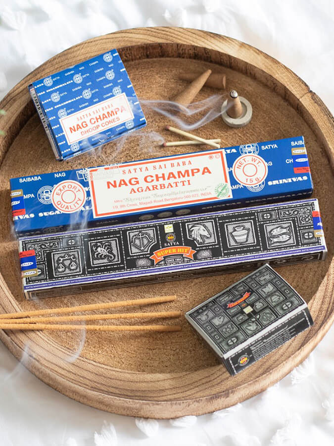 Satya Nag Champa Incense Sticks 15g Box - Premium Aromatic Sticks for Meditation, Yoga & Home Fragrance