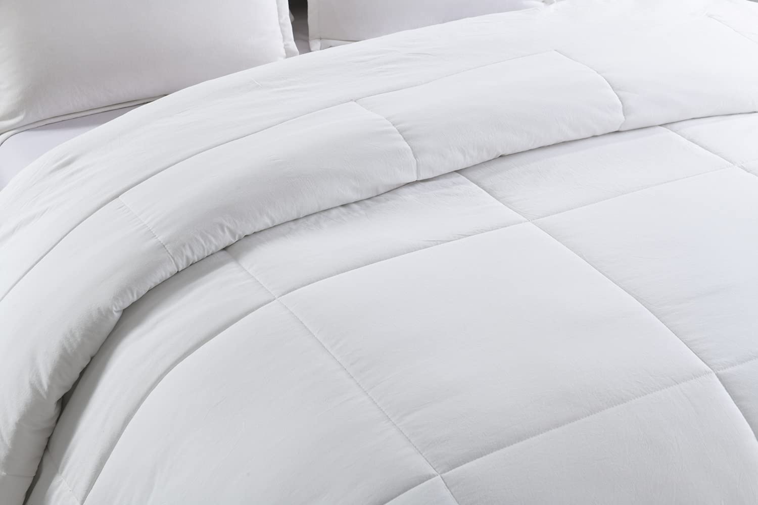 Premium Washed Cotton Comforter and Sham Set - Soft, Breathable & Wrinkle-Resistant Bedding for Cozy Sleep - Perfect for Master Bedrooms, Guest Rooms & Dorm Decor
