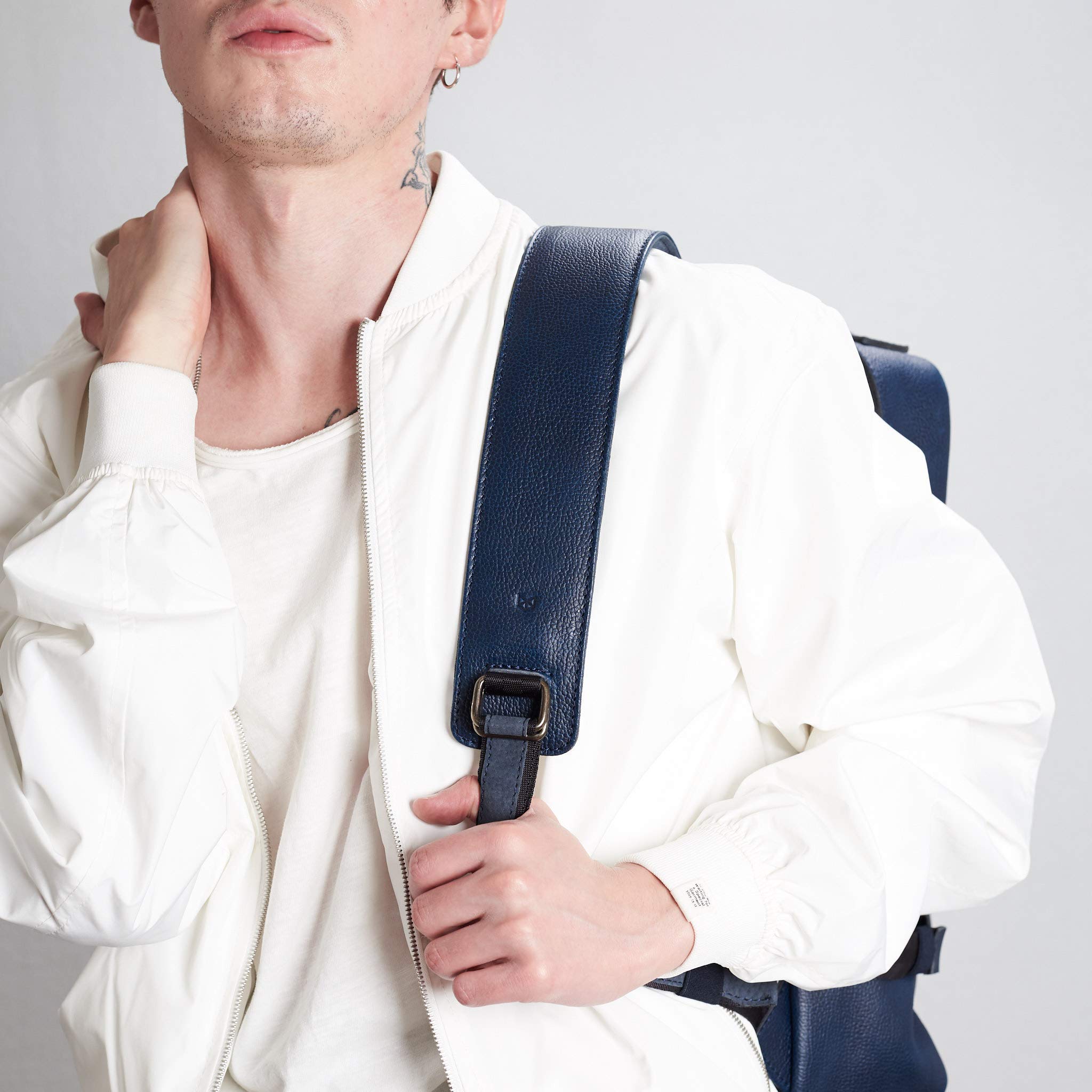 Stylish Men's Laptop Backpack - Waterproof Travel Rucksack & Minimalist Daypack for Work, College & Urban Commute | Durable Camera Bag & Bookbag | Perfect Gift for Professionals & Students (Ocean Blue)