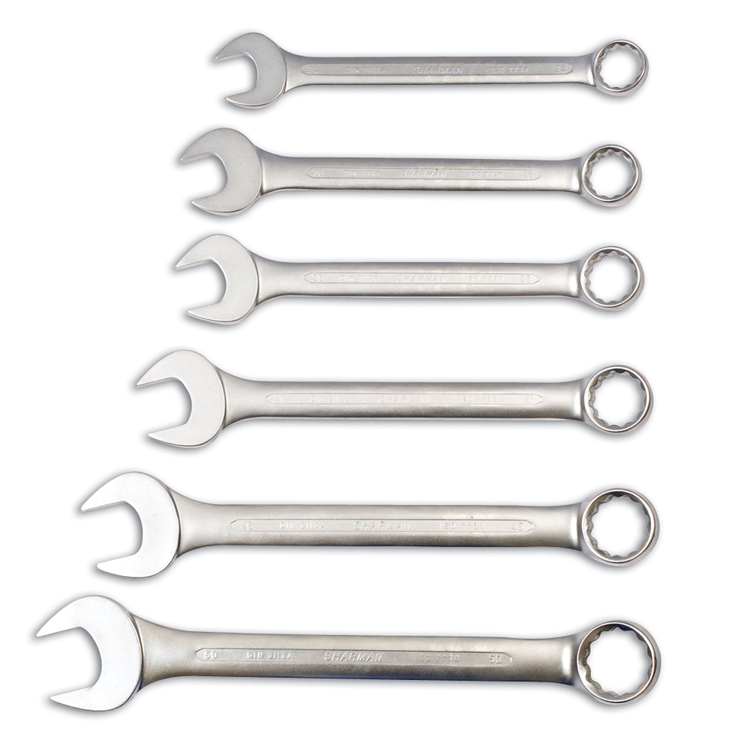 Laser 4887 Jumbo Combination Spanner Set 6pc - Professional Metric Wrench Kit for Automotive & DIY Repairs | Perfect for Mechanics, Home Improvement & Industrial Use
