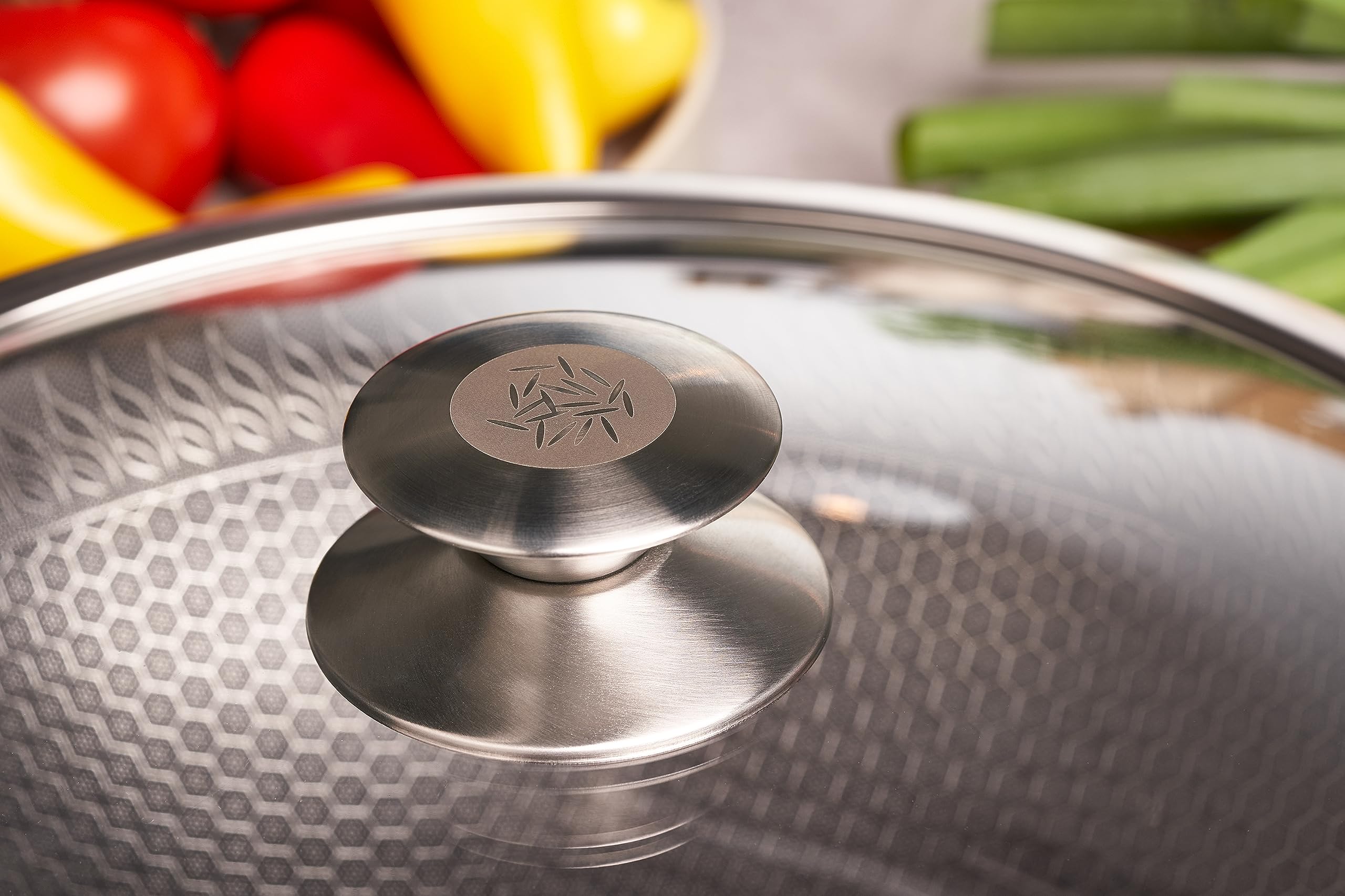 Premium 32cm Stainless Steel Wok - Non-Stick, Scratch-Resistant, Oven-Safe for Stir-Fry, Sautéing & Deep Frying - Perfect for Home Cooking & Restaurant Use