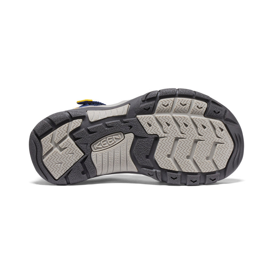 KEEN Newport H2 Water Sandals for Big Kids | Navy Blue/Yellow | Waterproof, Comfortable & Durable for Beach, Pool & Outdoor Adventures