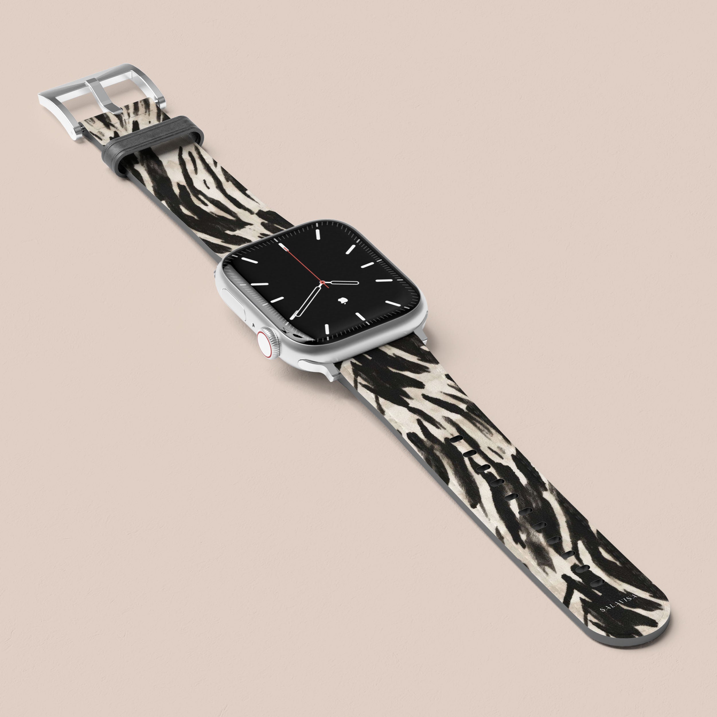 Premium Dark Zebra Pattern Apple Watch Band - Stylish & Durable Replacement Strap for Apple Watch Series 1/2/3/4/5/6/7/8/SE - Perfect for Workouts, Running, Gym & Everyday Fashion