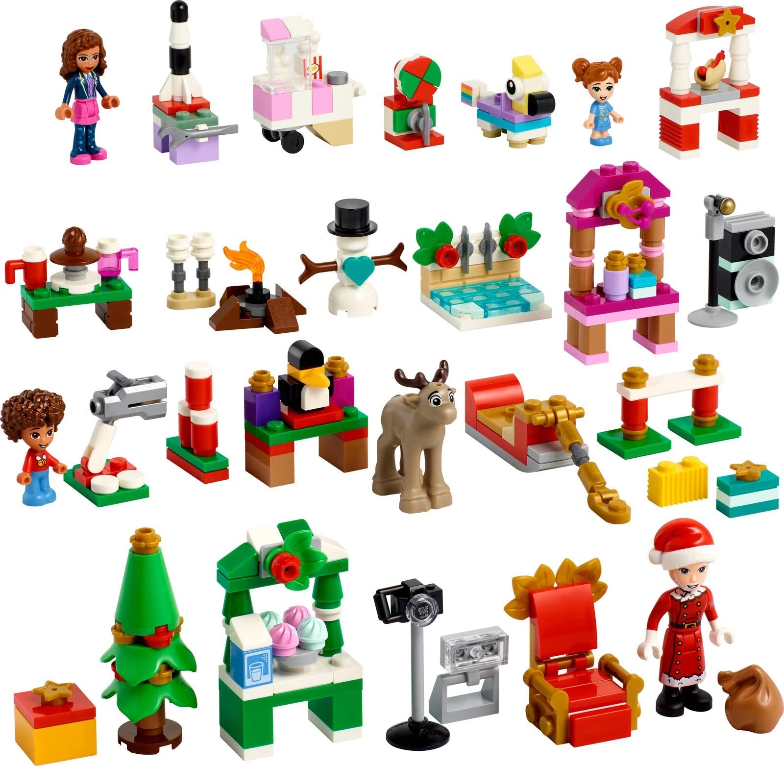 LEGO City Advent Calendar 60352 & Friends Advent Calendar 41706 - Holiday Countdown Building Sets for Kids, Christmas Gift Idea & Festive Decor