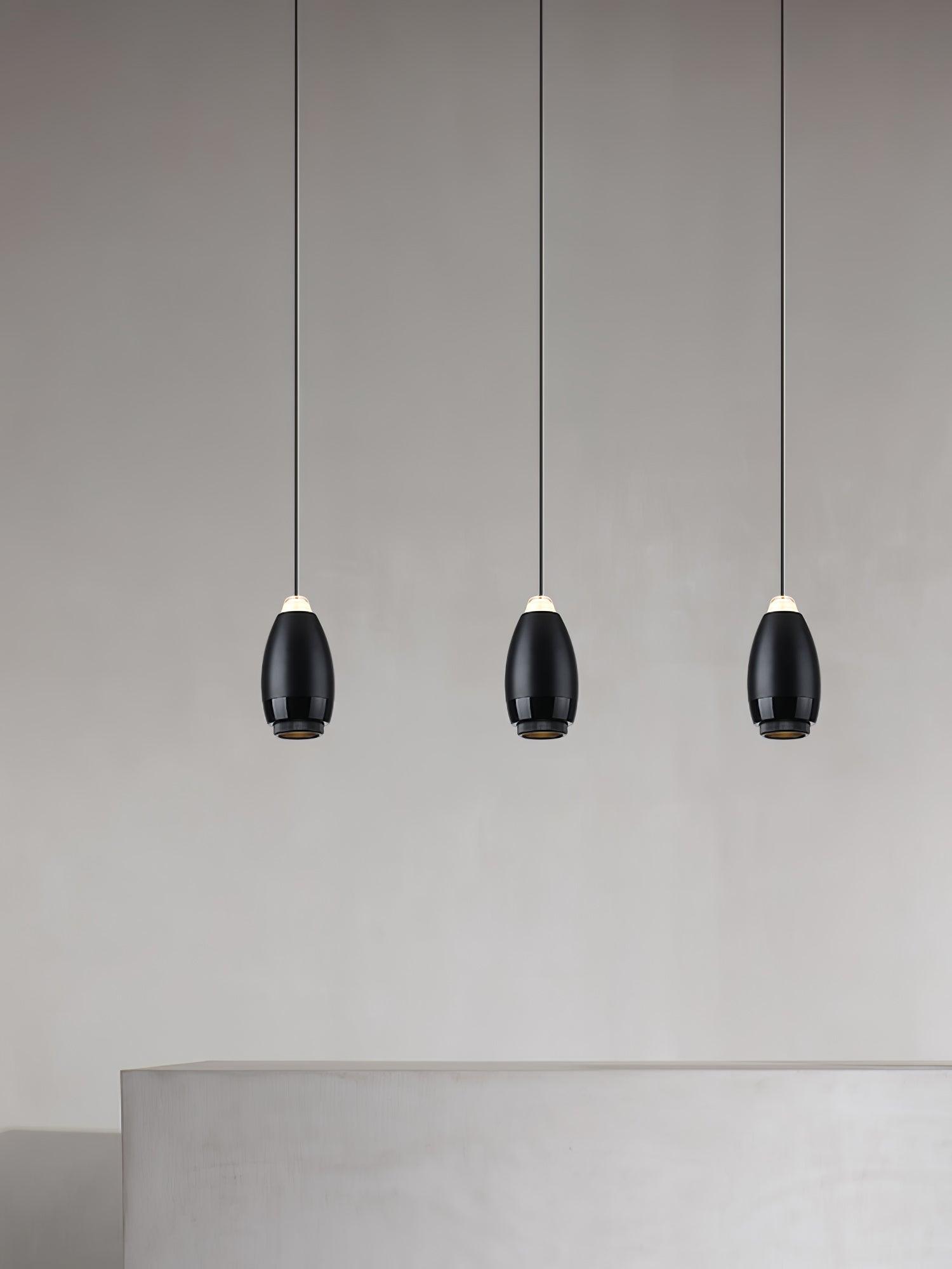 Modern Dawn Pendant Light Fixture - Elegant Glass Ceiling Lamp for Dining Room, Kitchen Island & Living Room Decor | Adjustable Hanging Light with Warm White LED Bulb | Perfect for Home, Cafe & Restaurant Lighting